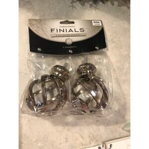 Bed Bath Beyond Cambria Finials Curtain Rods Polished Nickel